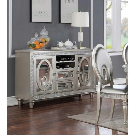 BM312196 : Tủ Buffet , Tủ Rượu ,Tủ Bếp Chén Dĩa - 137cm